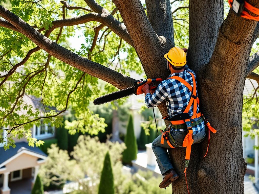 Tree Service professional at work in South Florida