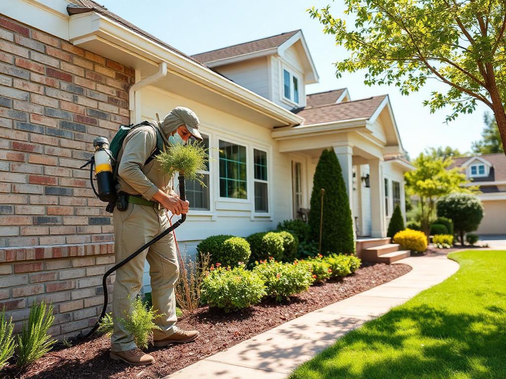 Pest Control professional at work in South Florida