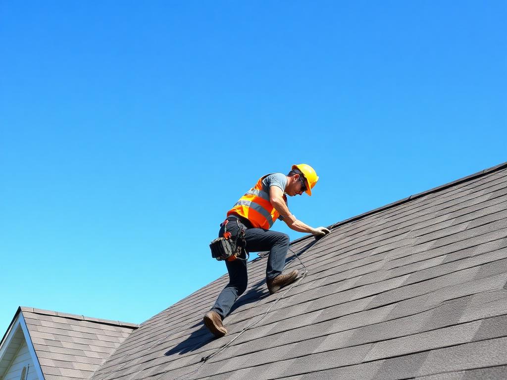 Roofing professional at work in South Florida