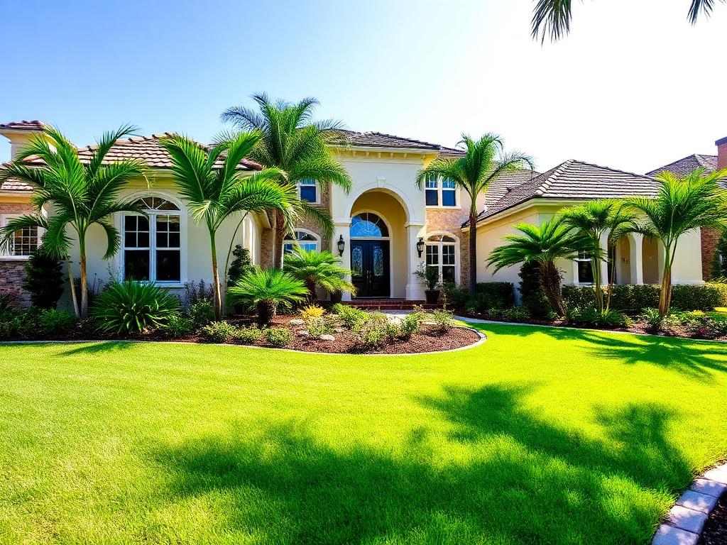 Landscaping professional at work in South Florida
