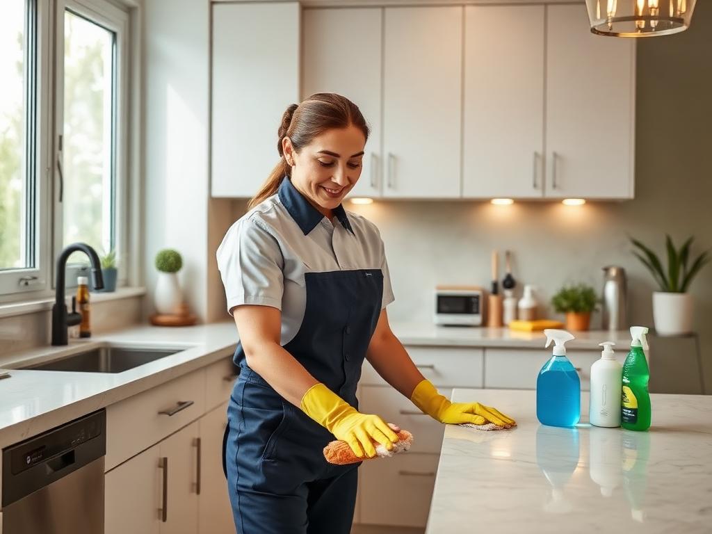 Cleaning Services professional at work in South Florida